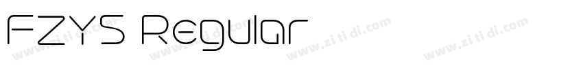 FZY4 Regular字体转换